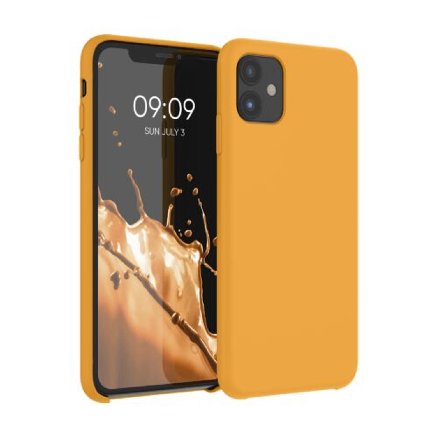 Husa pentru Apple iPhone 11, Silicon, Portocaliu, 49724.217 fotografia produsului