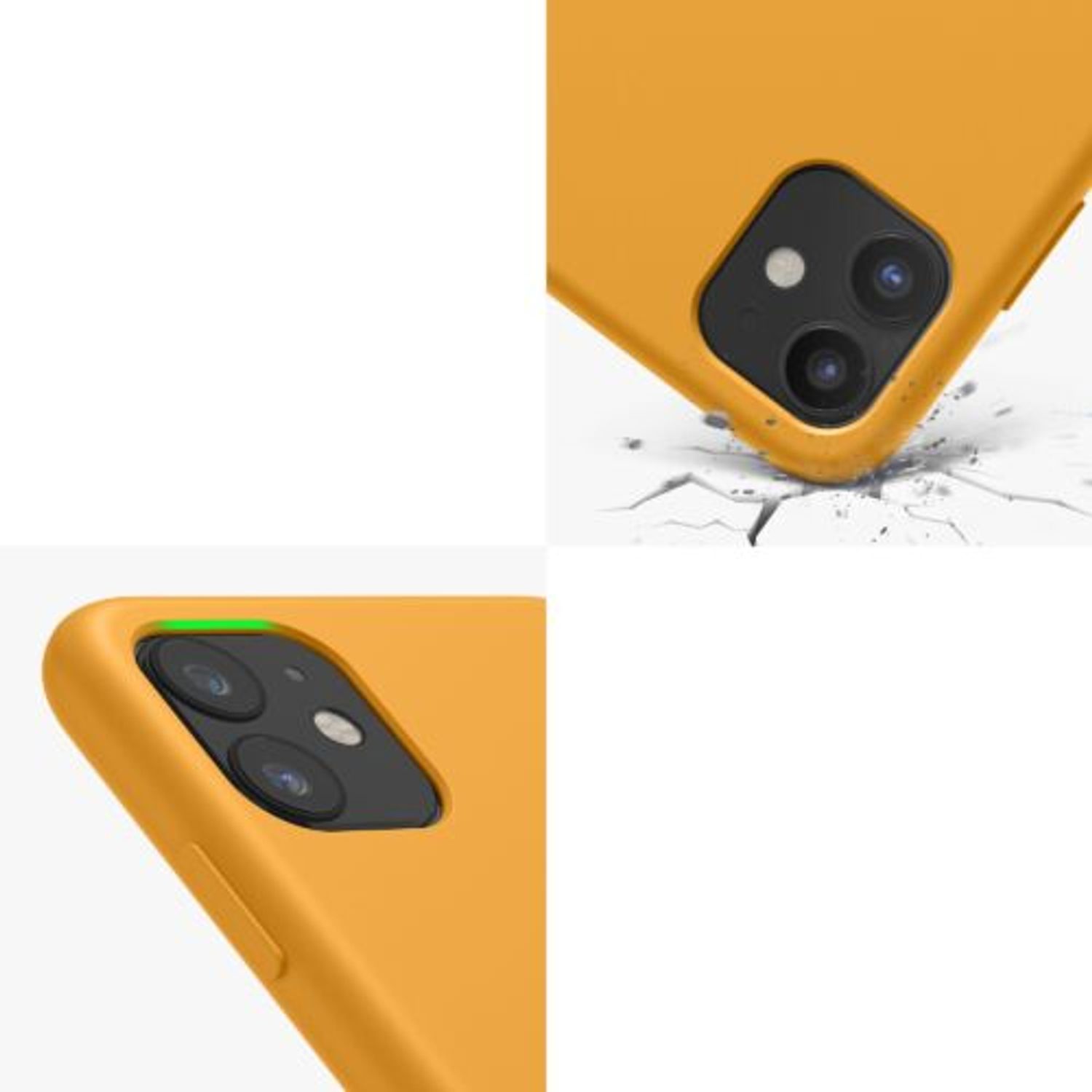Husa pentru Apple iPhone 11, Silicon, Portocaliu, 49724.217 fotografia produsului View 9 L