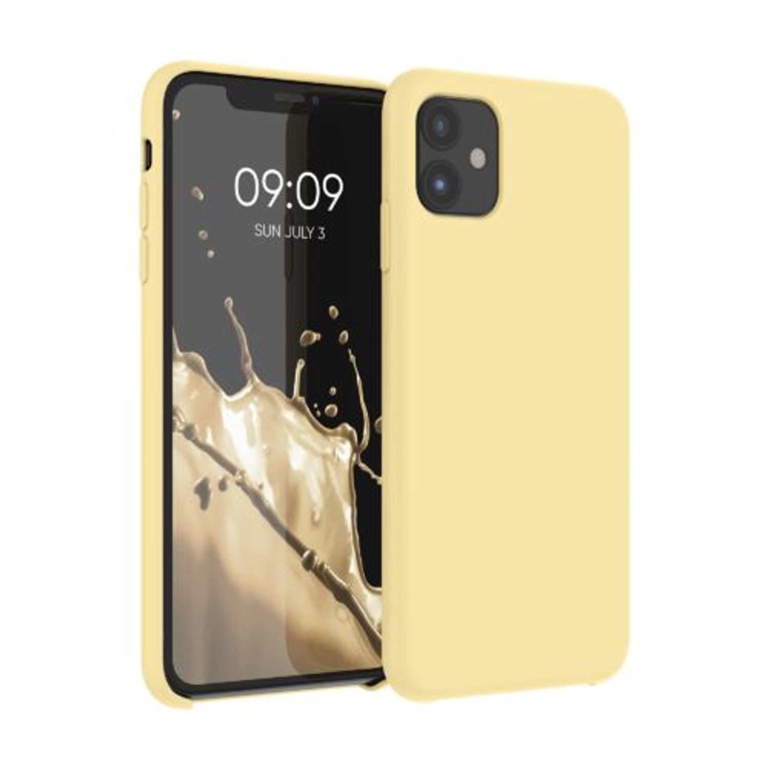 Husa pentru Apple iPhone 11, Silicon, Galben, 49724.158 fotografia produsului