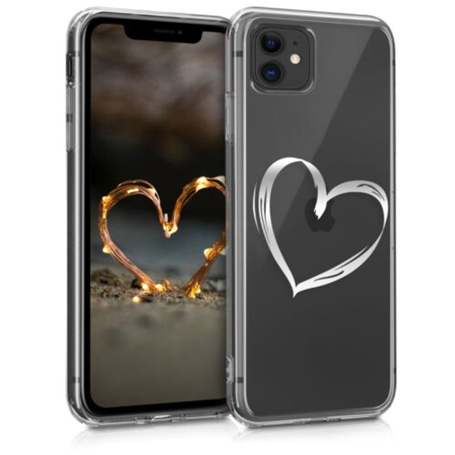 Husa pentru Apple iPhone 11, Silicon, Silver, 49785.22 fotografia produsului