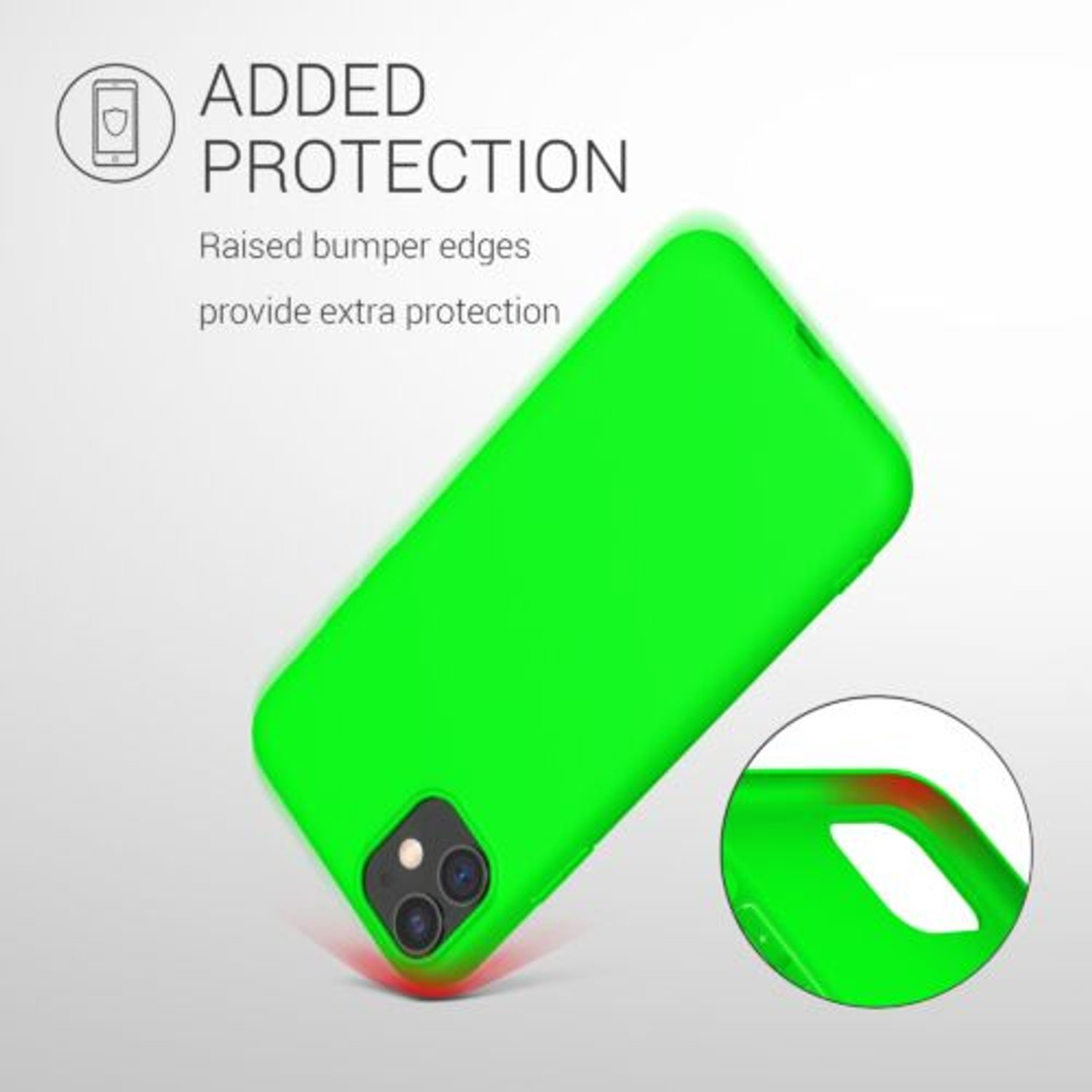 Husa pentru Apple iPhone 11, Silicon, Verde, 49783.44 fotografia produsului View 7 L
