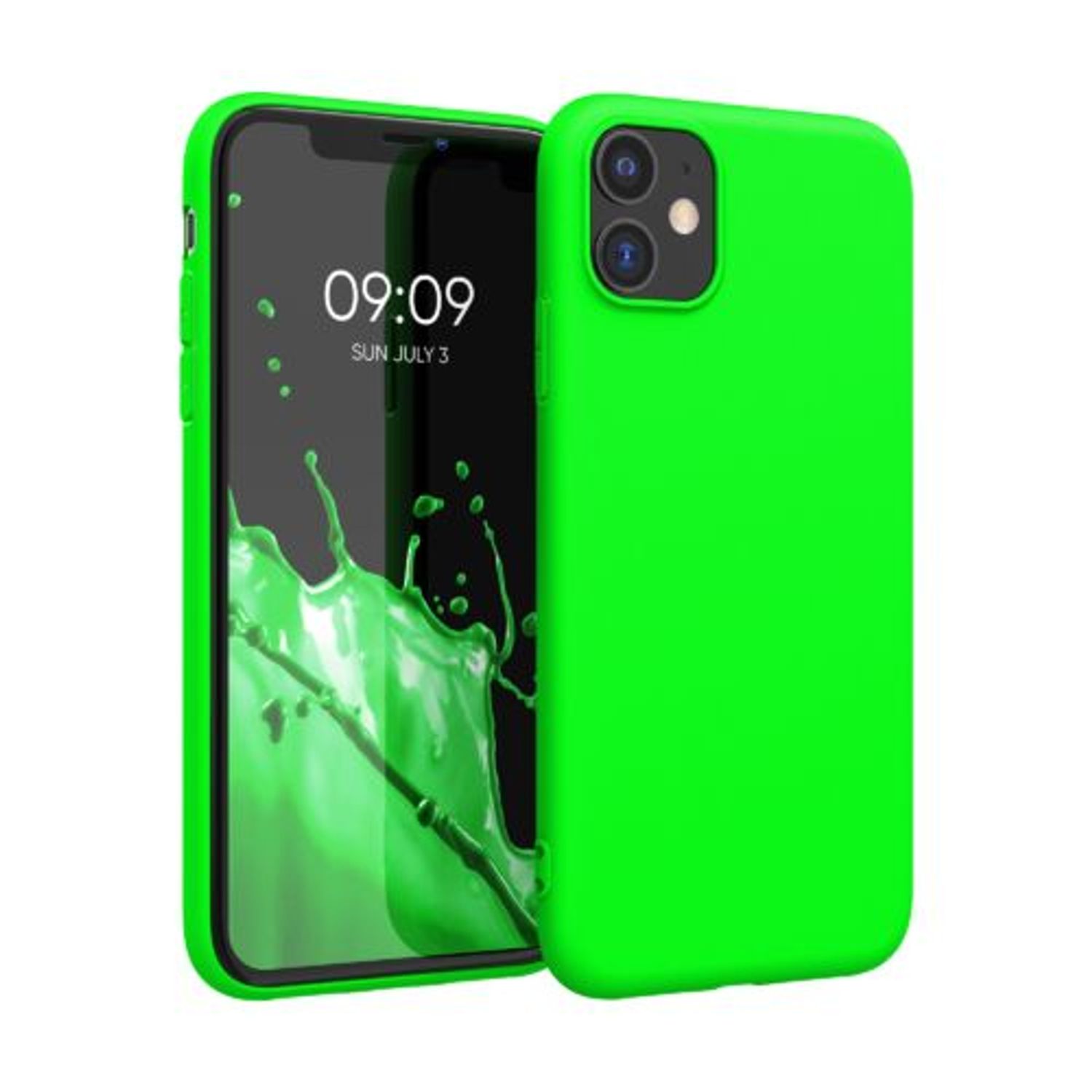 Husa pentru Apple iPhone 11, Silicon, Verde, 49783.44 fotografia produsului