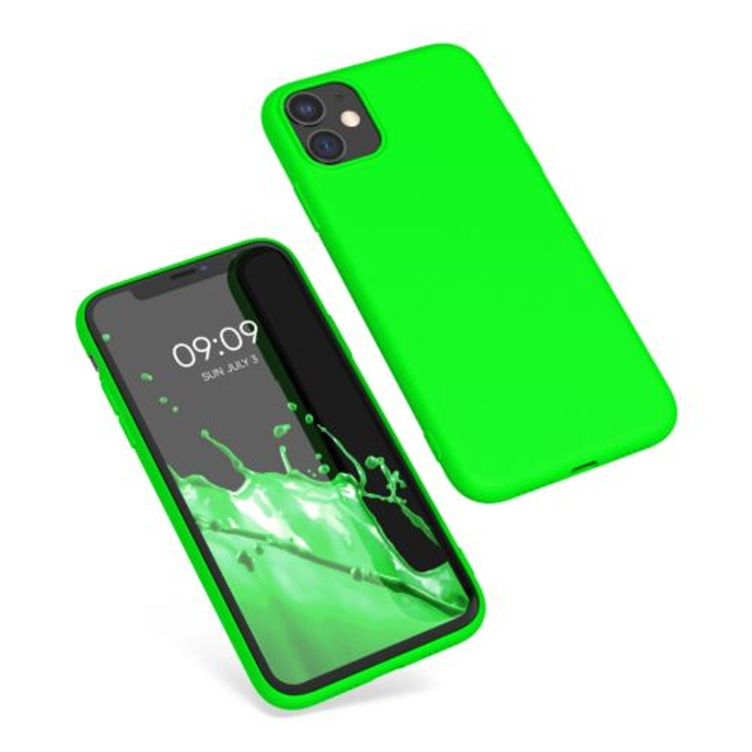 Husa pentru Apple iPhone 11, Silicon, Verde, 49783.44 fotografia produsului View 2 L