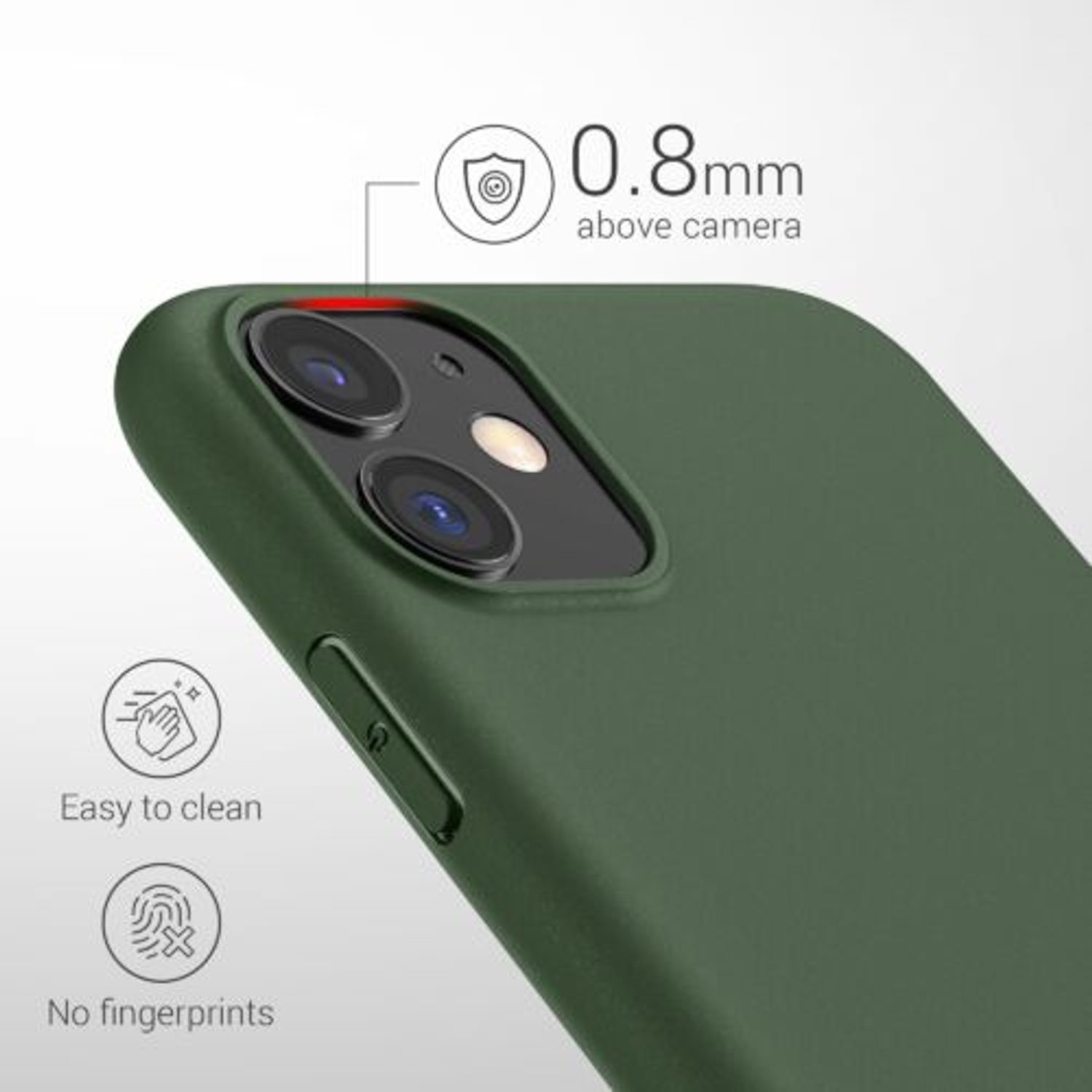 Husa pentru Apple iPhone 11, Silicon, Verde, 49787.118 fotografia produsului View 4 L
