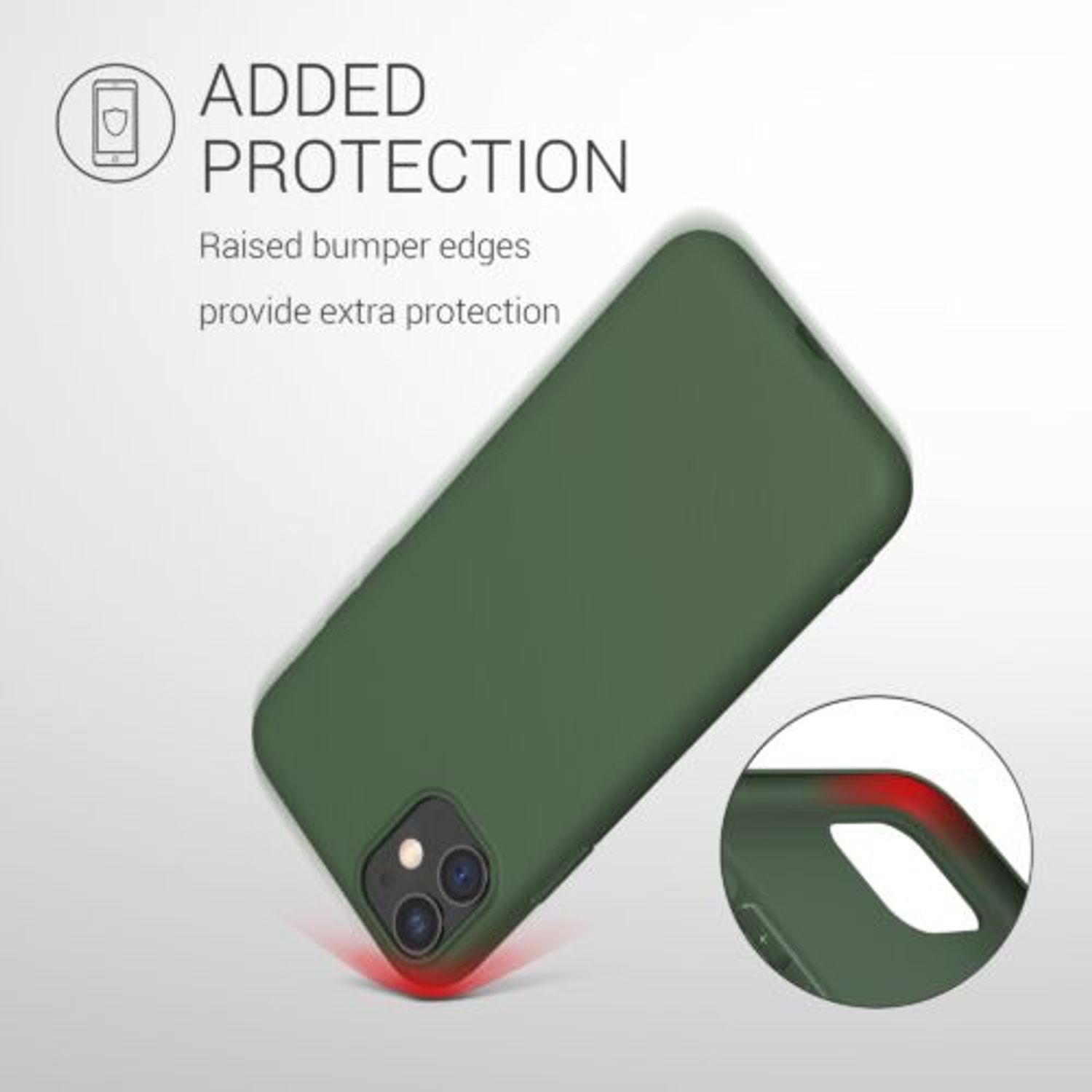 Husa pentru Apple iPhone 11, Silicon, Verde, 49787.118 fotografia produsului View 7 L