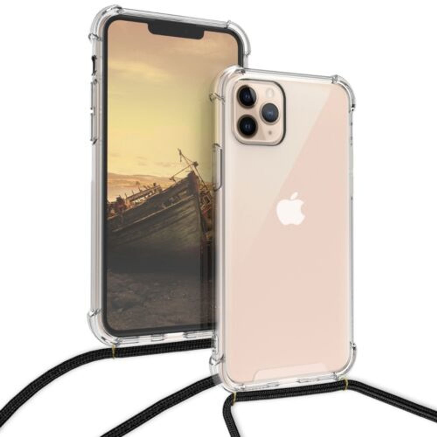 Husa pentru Apple iPhone 11 Pro, Silicon, Transparent, 49739.01 fotografia produsului View 5 L