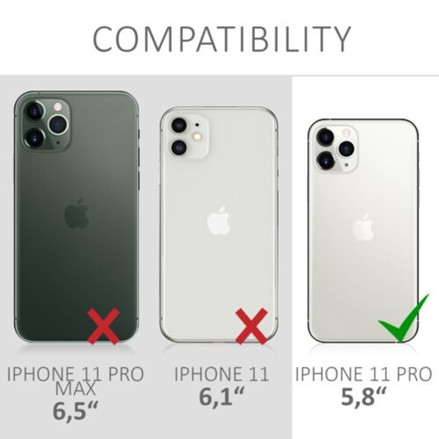 Husa pentru Apple iPhone 11 Pro, Silicon, Transparent, 49739.01 fotografia produsului View 6 L