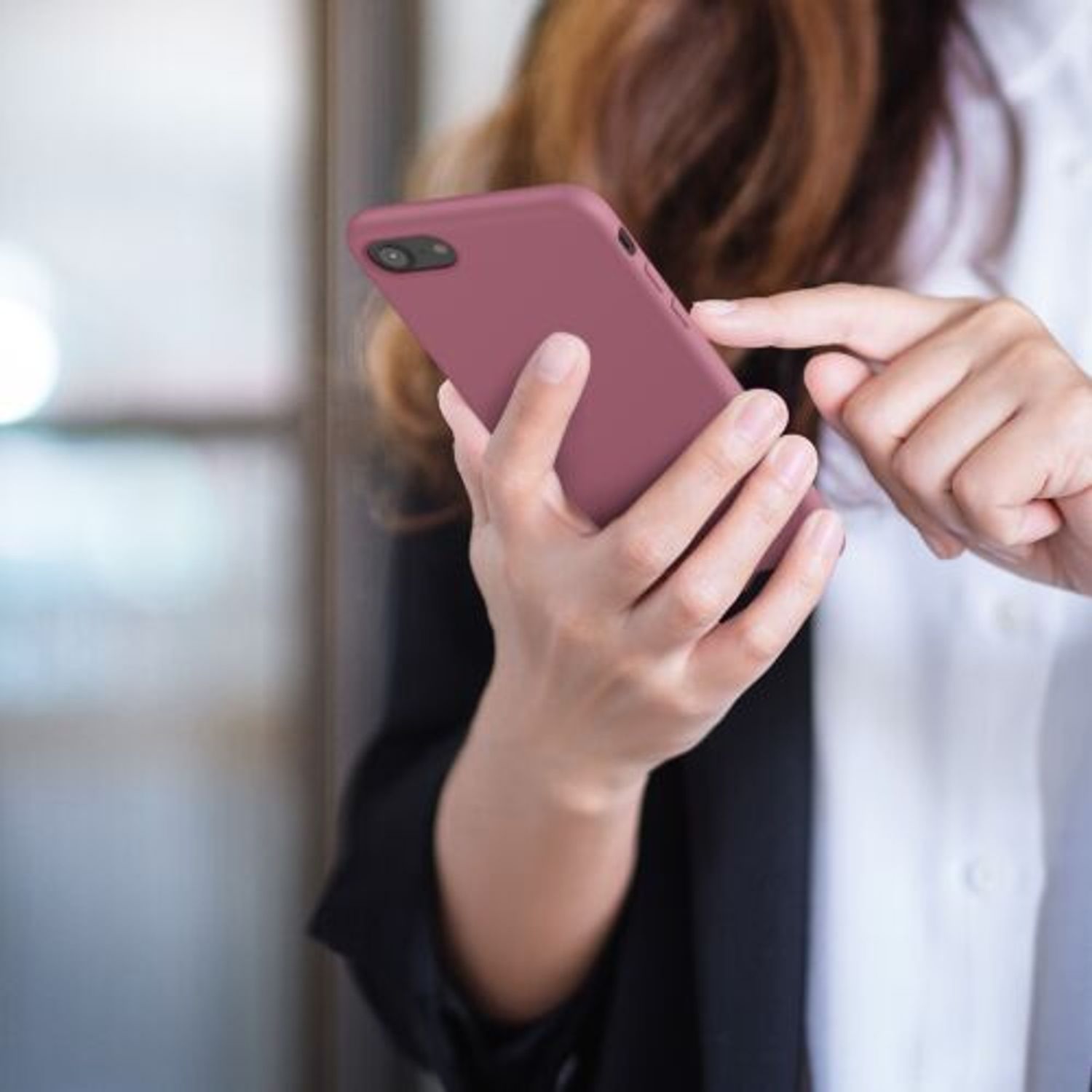 Husa pentru iPhone 8/iPhone 7/iPhone SE 2, Silicon, Roz, 40225.167 fotografia produsului View 10 L