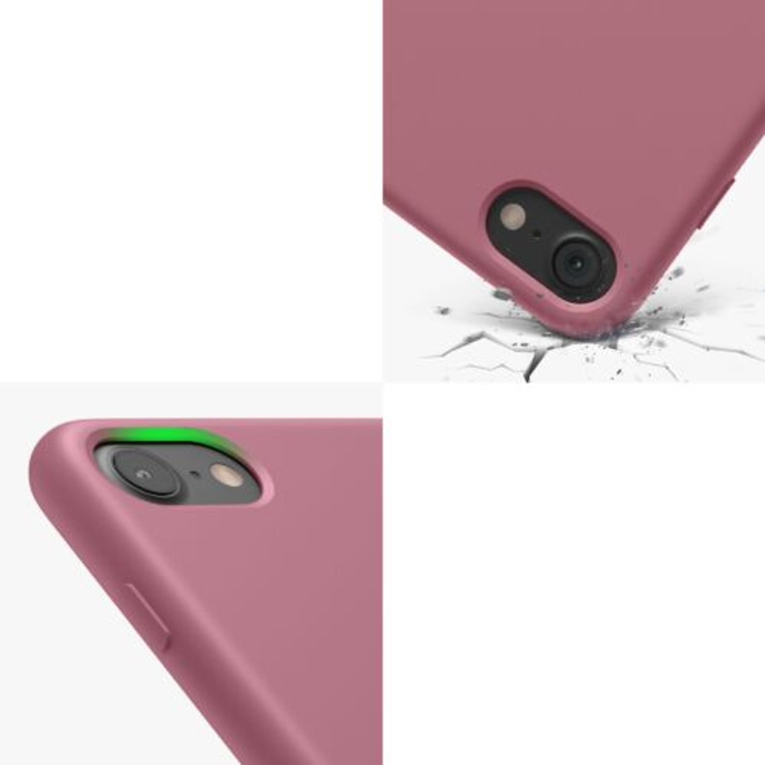 Husa pentru iPhone 8/iPhone 7/iPhone SE 2, Silicon, Roz, 40225.167 fotografia produsului View 9 L
