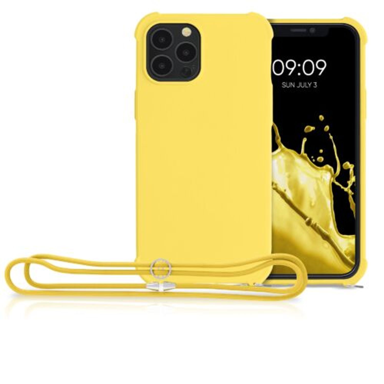 Husa pentru iPhone 12 Pro Max, Silicon, Galben, 54140.158 fotografia produsului View 8 L