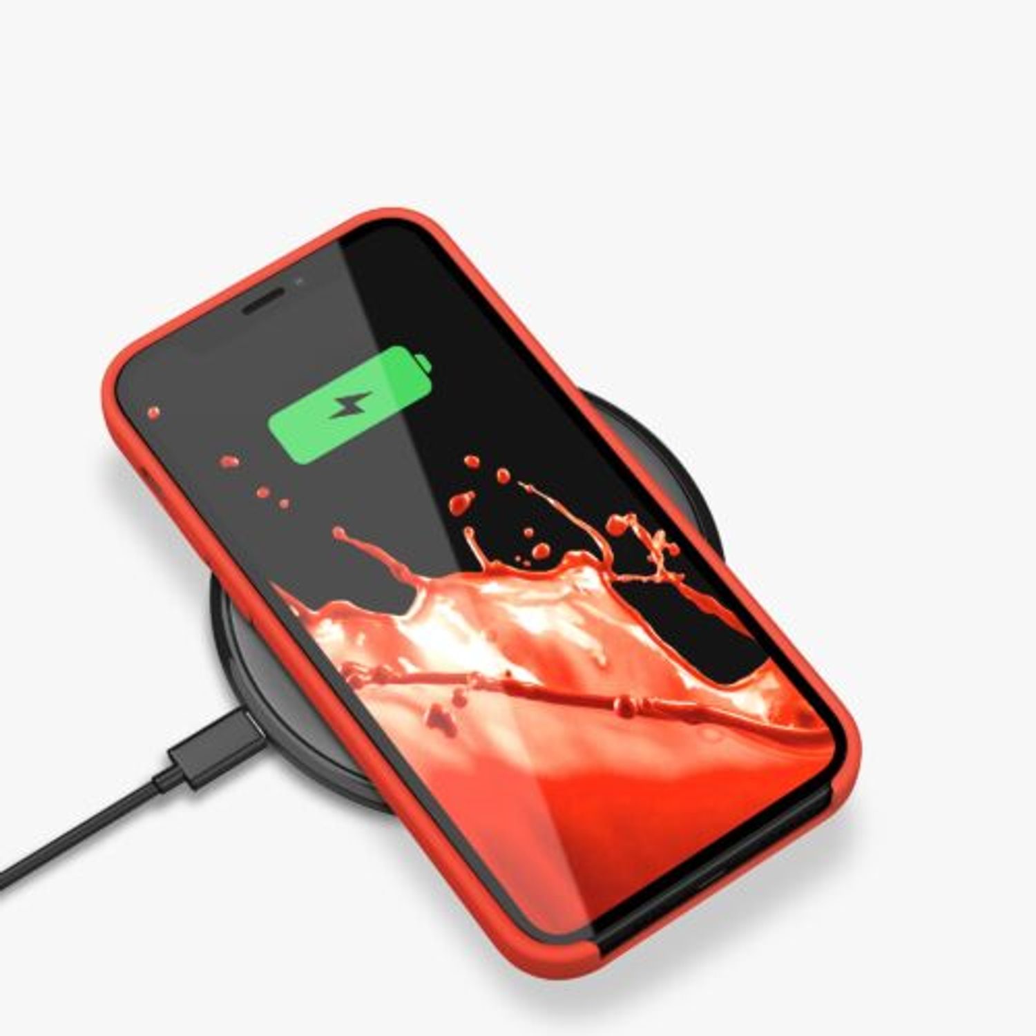 Husa pentru iPhone 12 Pro Max, Silicon, Rosu, 52644.218 fotografia produsului View 11 L