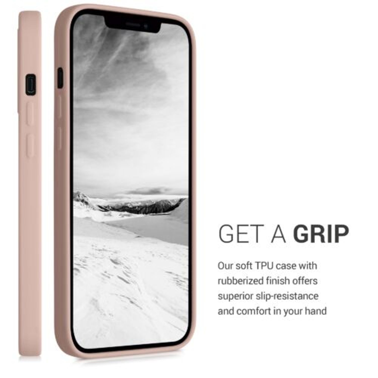 Husa pentru iPhone 12 Pro Max, Silicon, Rose Gold, 54514.10 fotografia produsului View 14 L