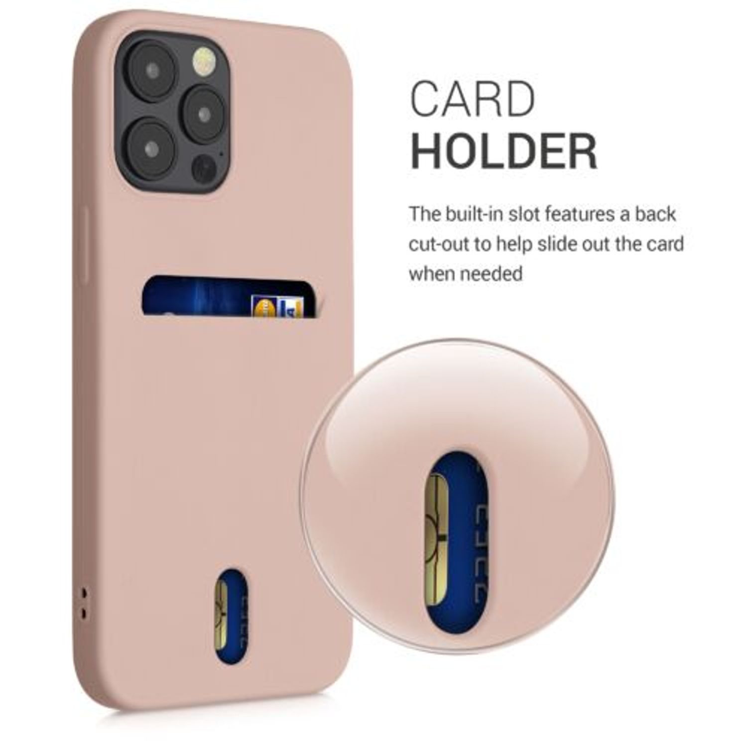 Husa pentru iPhone 12 Pro Max, Silicon, Rose Gold, 54514.10 fotografia produsului View 15 L
