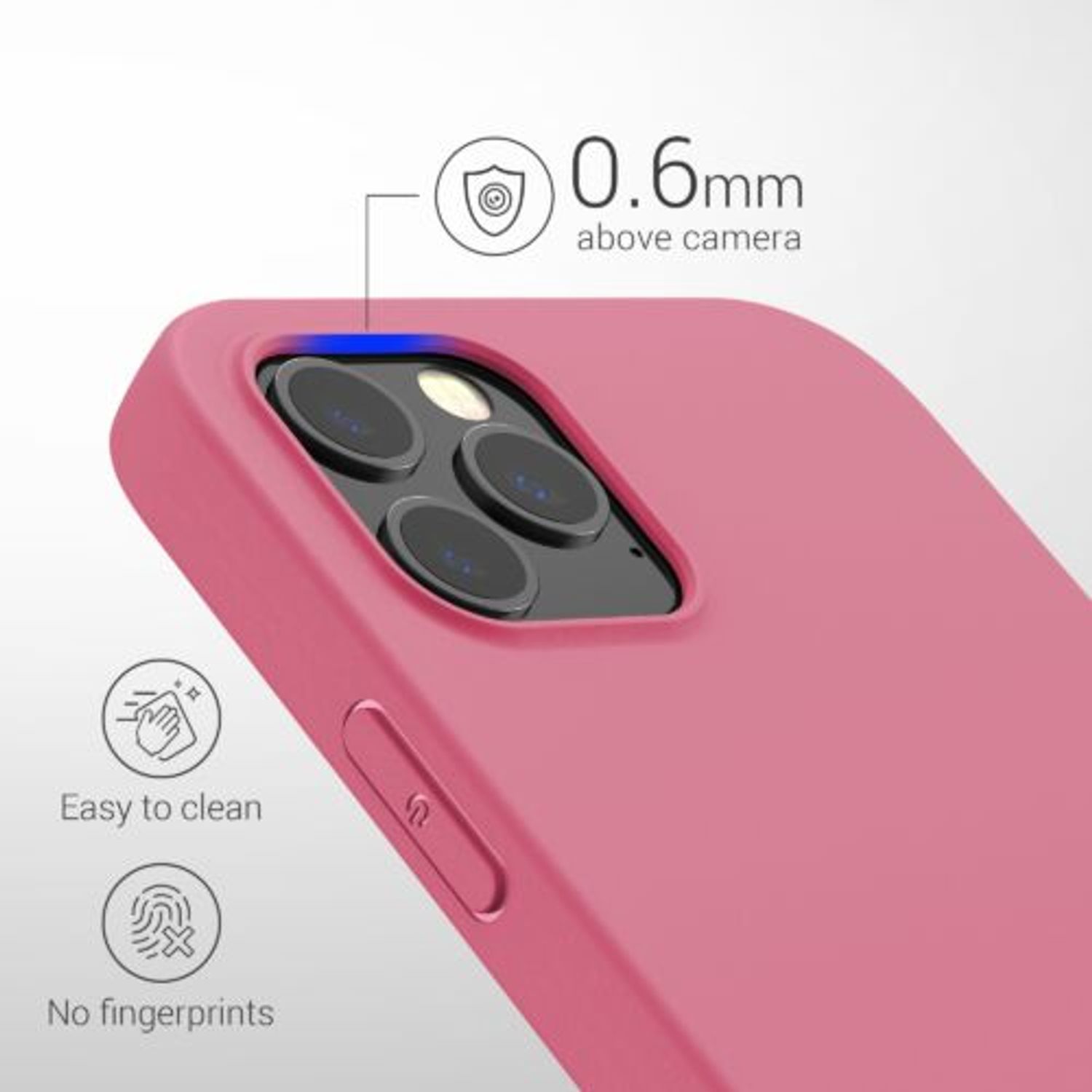 Husa pentru Apple iPhone 12 Pro Max, Silicon, Roz, 53940.212 fotografia produsului View 4 L