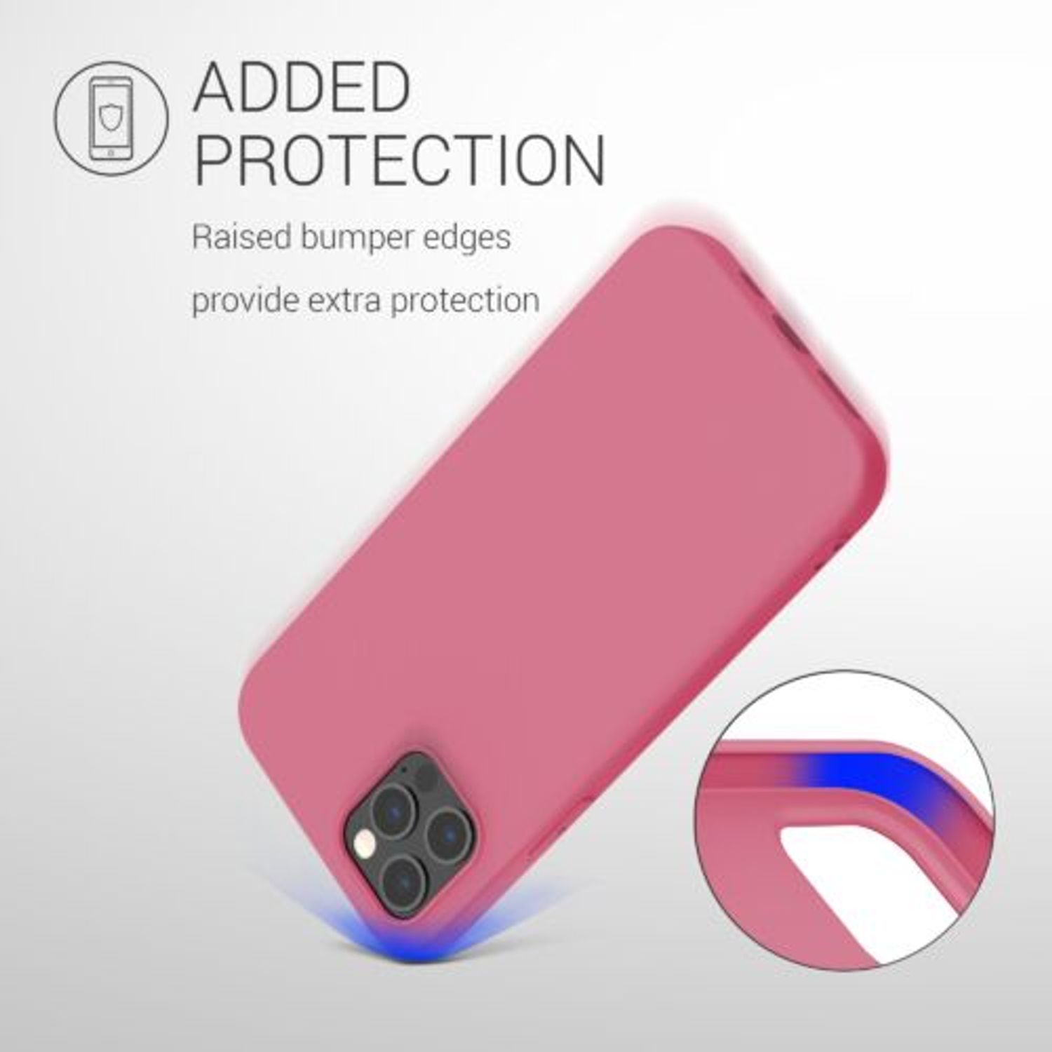 Husa pentru Apple iPhone 12 Pro Max, Silicon, Roz, 53940.212 fotografia produsului View 7 L