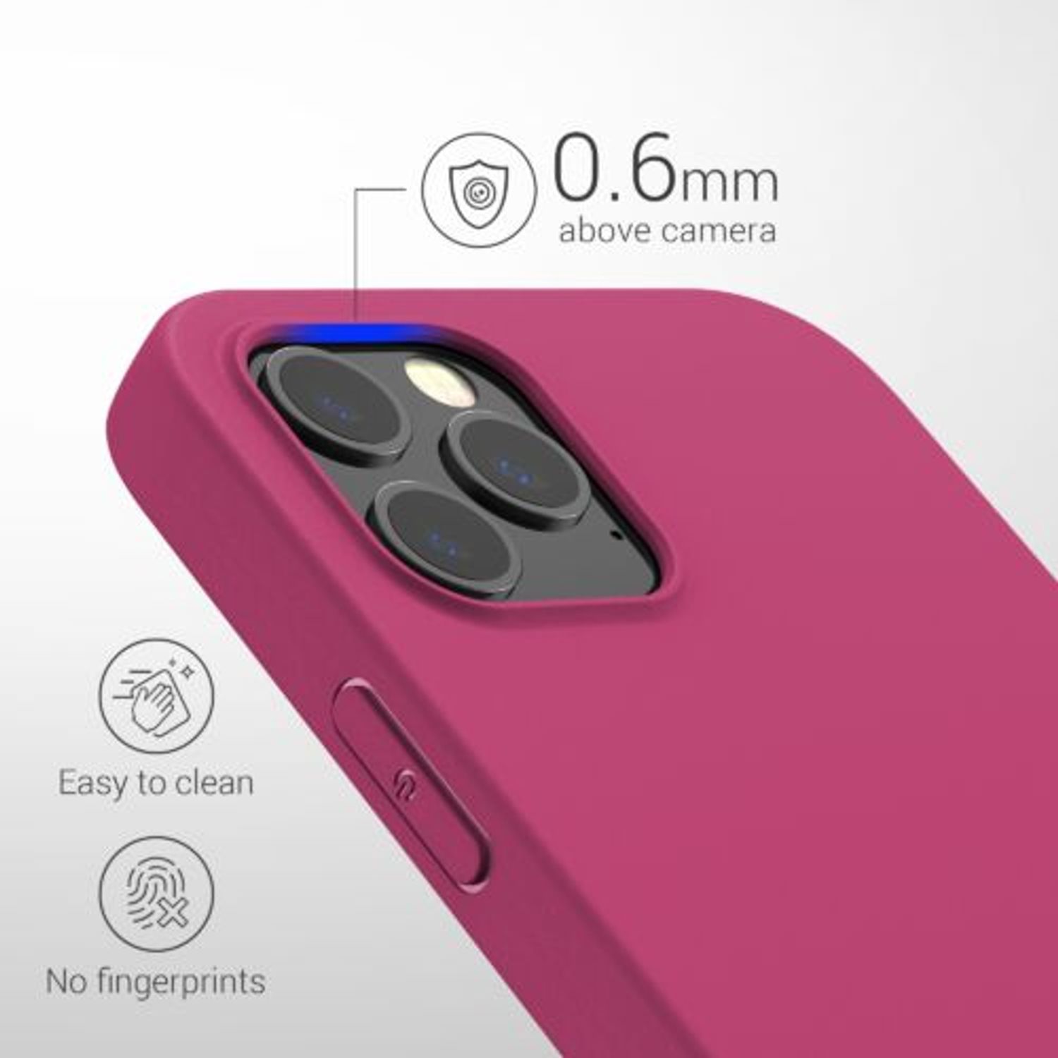 Husa pentru Apple iPhone 12 Pro Max, Silicon, Violet, 53940.213 fotografia produsului View 4 L