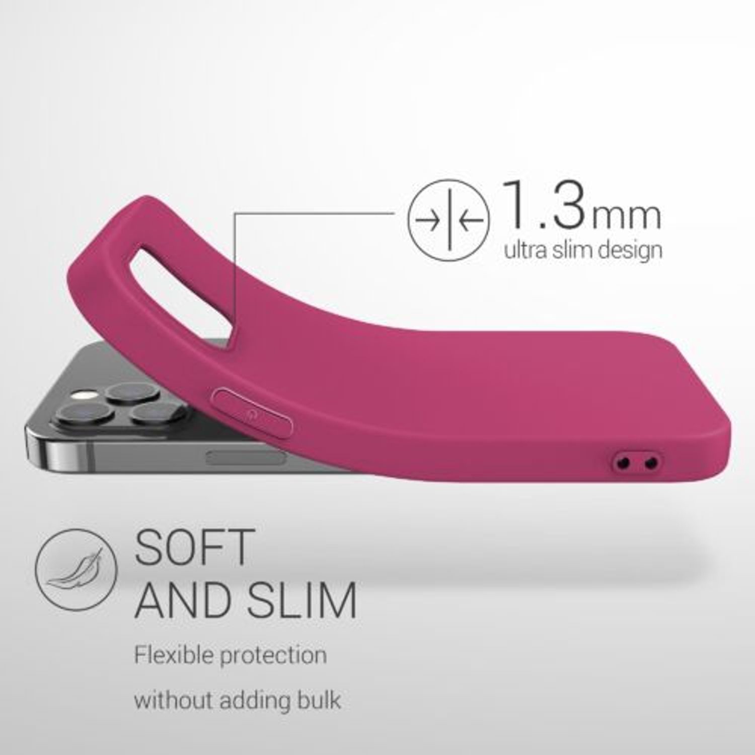 Husa pentru Apple iPhone 12 Pro Max, Silicon, Violet, 53940.213 fotografia produsului View 3 L