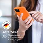 Husa pentru iPhone 13, Silicon, Portocaliu, 55878.150 fotografia produsului View 5 S