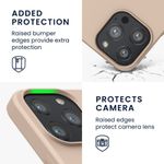 Husa pentru iPhone 13 Pro, Silicon, Crem, 55962.154 fotografia produsului View 4 S