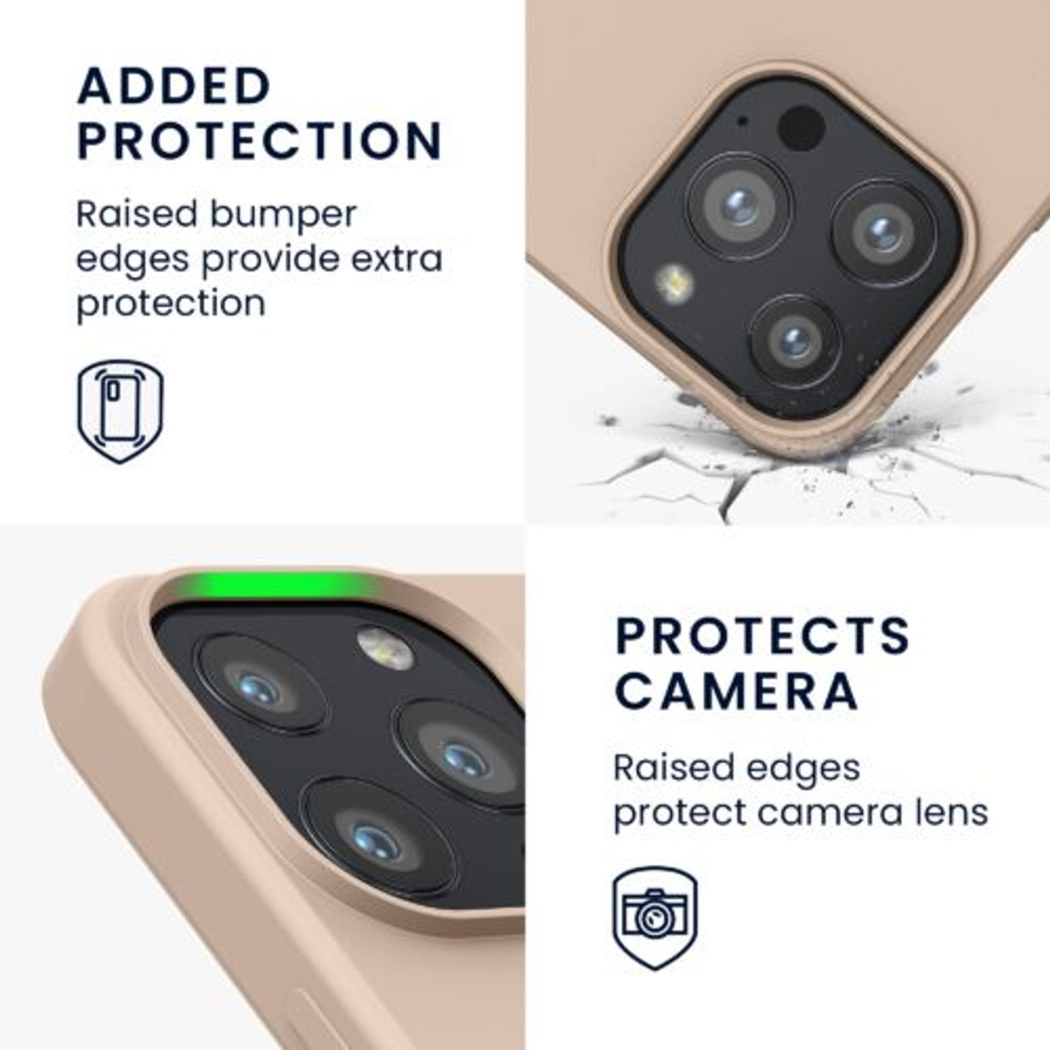 Husa pentru iPhone 13 Pro, Silicon, Crem, 55962.154 fotografia produsului View 4 L