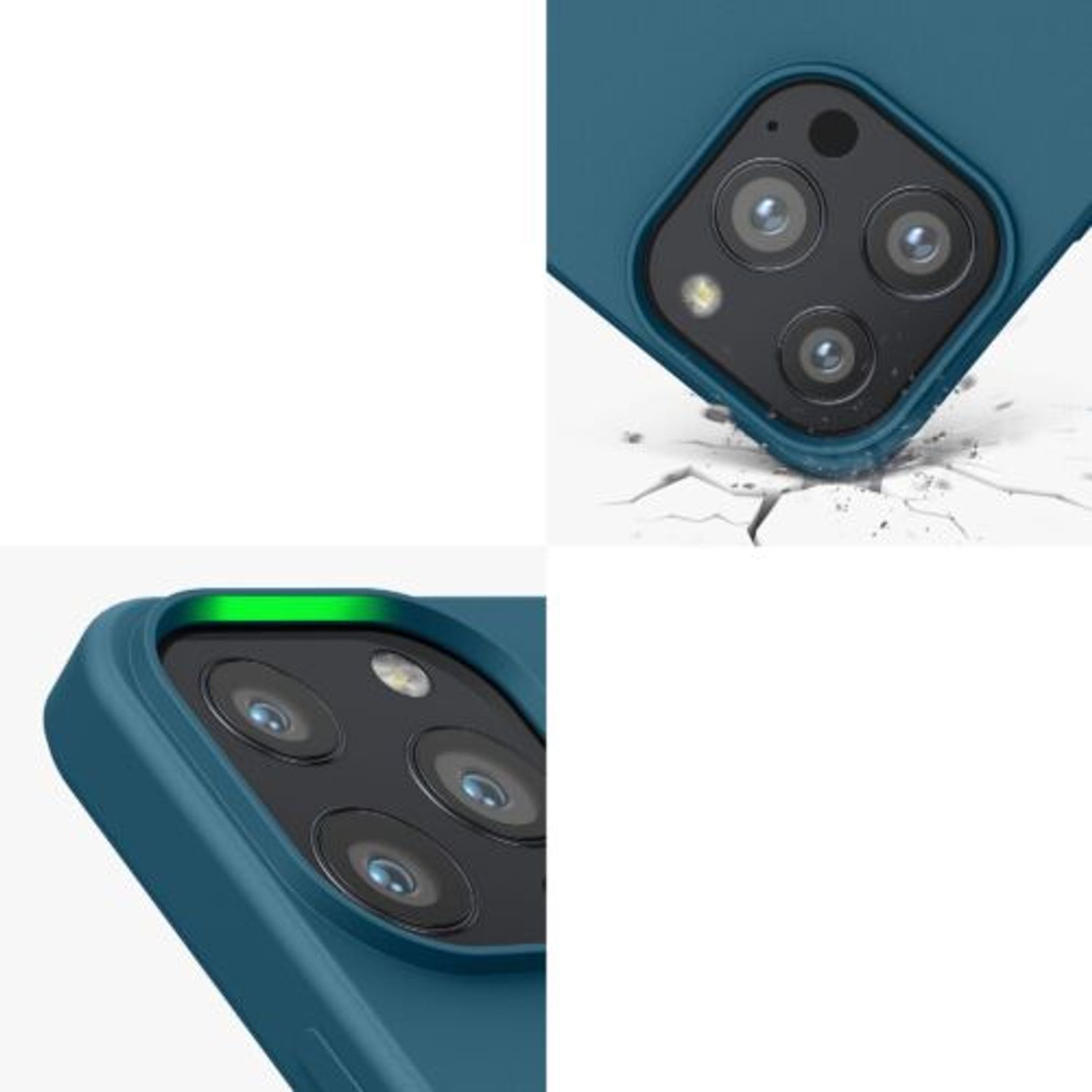 Husa pentru iPhone 13 Pro, Silicon, Verde, 55962.57 fotografia produsului View 10 L