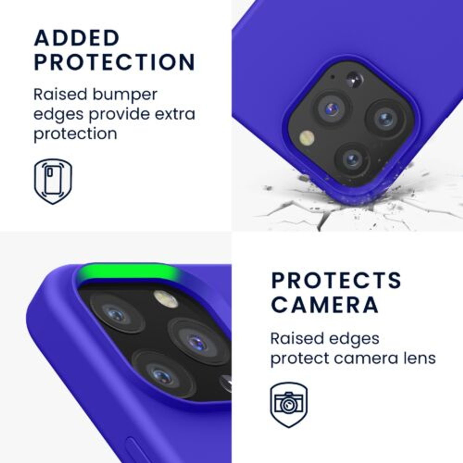 Husa pentru iPhone 13 Pro, Silicon, Albastru, 55880.134 fotografia produsului View 4 L