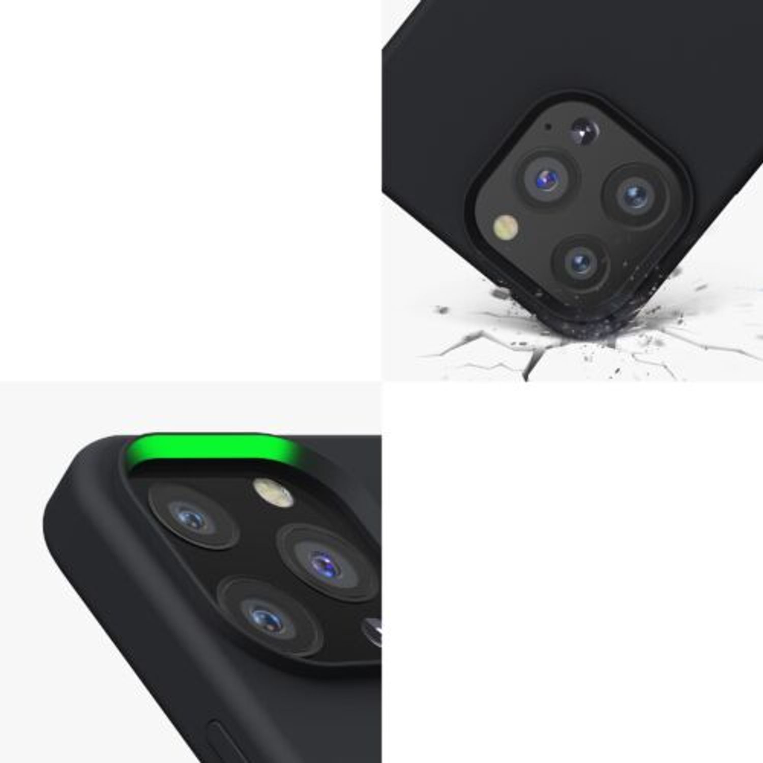 Husa pentru iPhone 13 Pro, Silicon, Negru, 55880.01 fotografia produsului View 9 L