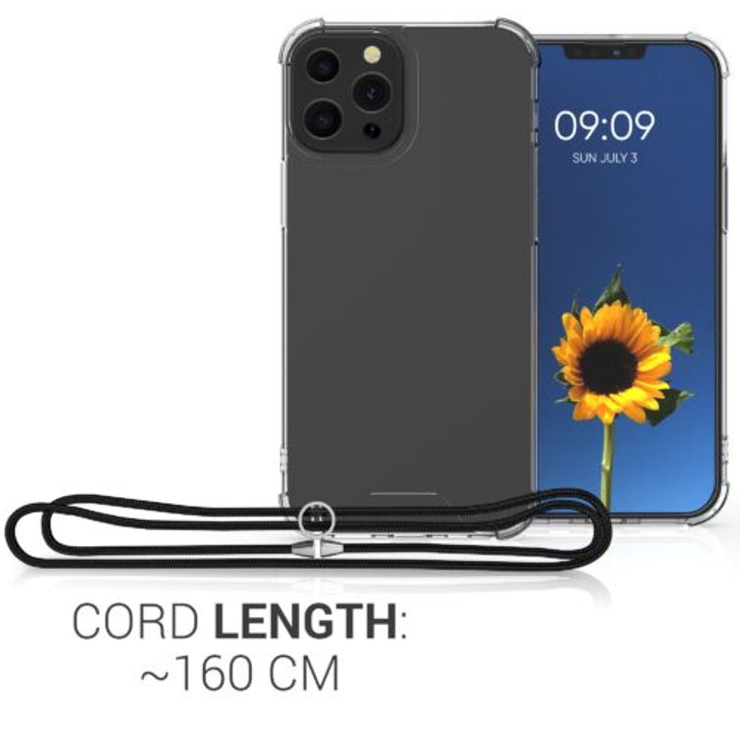 Husa pentru iPhone 13 Pro, Silicon, Transparent, 55963.01 fotografia produsului View 4 L