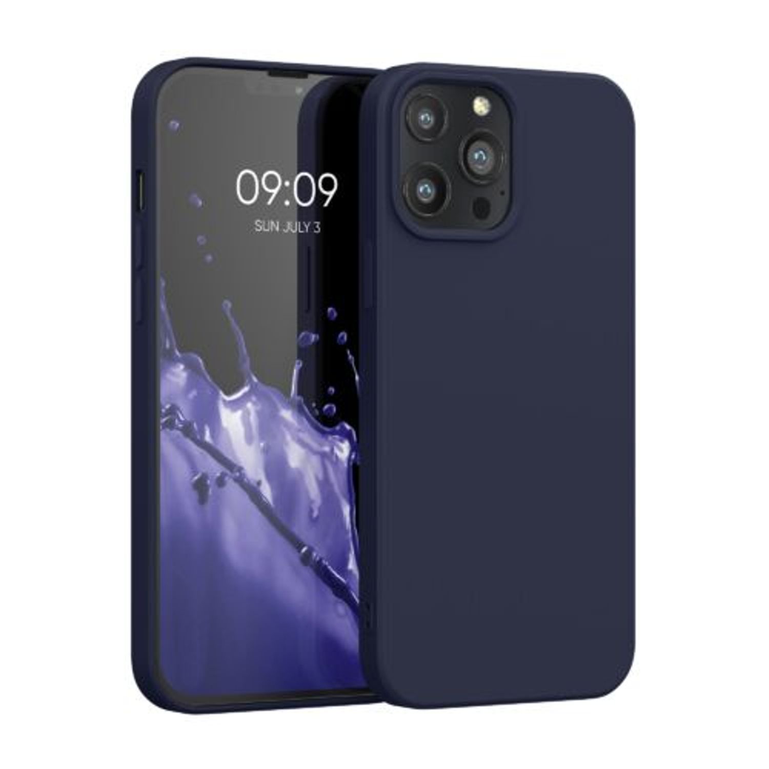Husa pentru iPhone 13 Pro Max, Silicon, Albastru, 55975.17 fotografia produsului