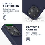 Husa pentru iPhone 13 Pro Max, Silicon, Albastru, 55975.17 fotografia produsului View 4 S