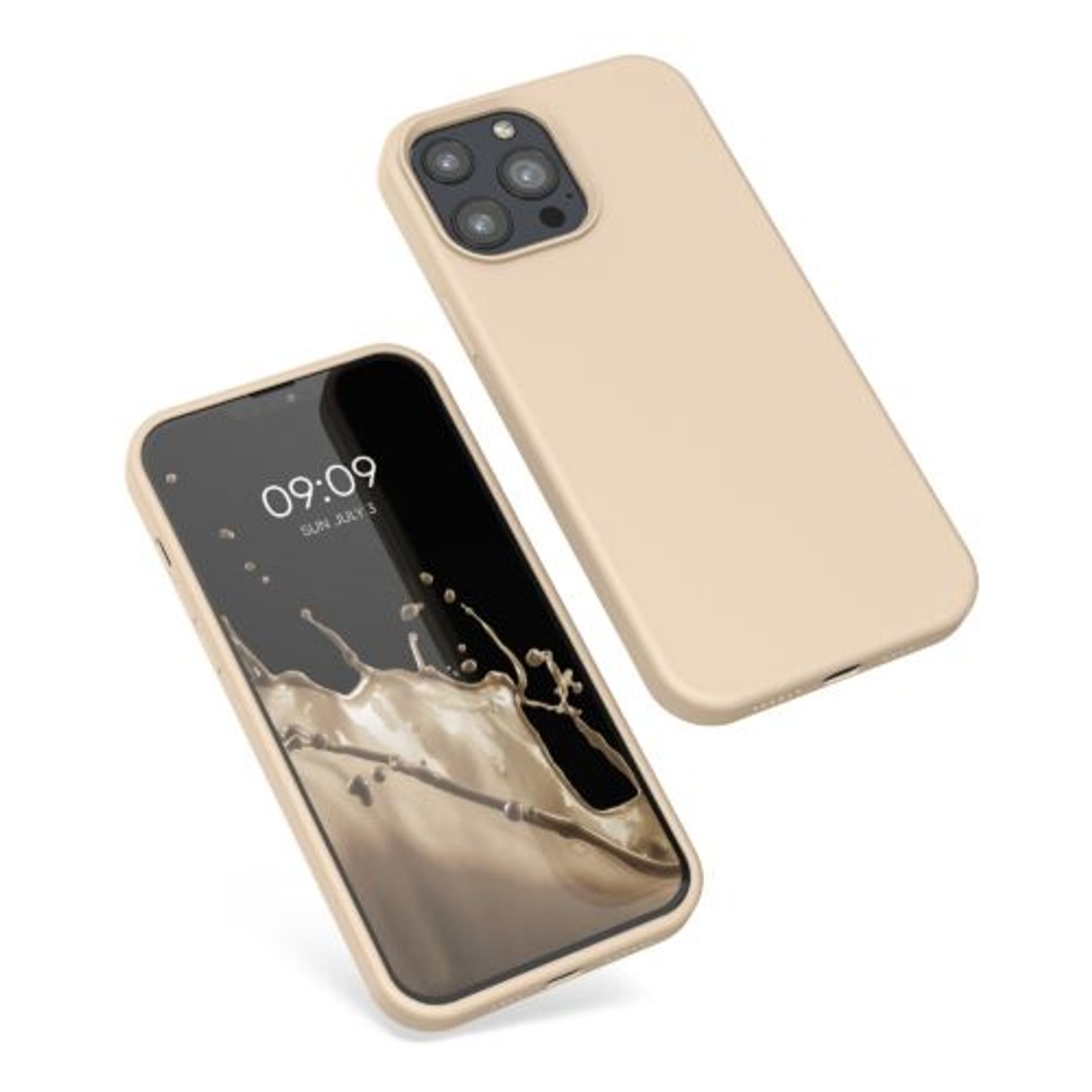 Husa pentru iPhone 13 Pro Max, Silicon, Crem, 55881.154 fotografia produsului View 2 L