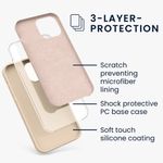 Husa pentru iPhone 13 Pro Max, Silicon, Crem, 55881.154 fotografia produsului View 3 S