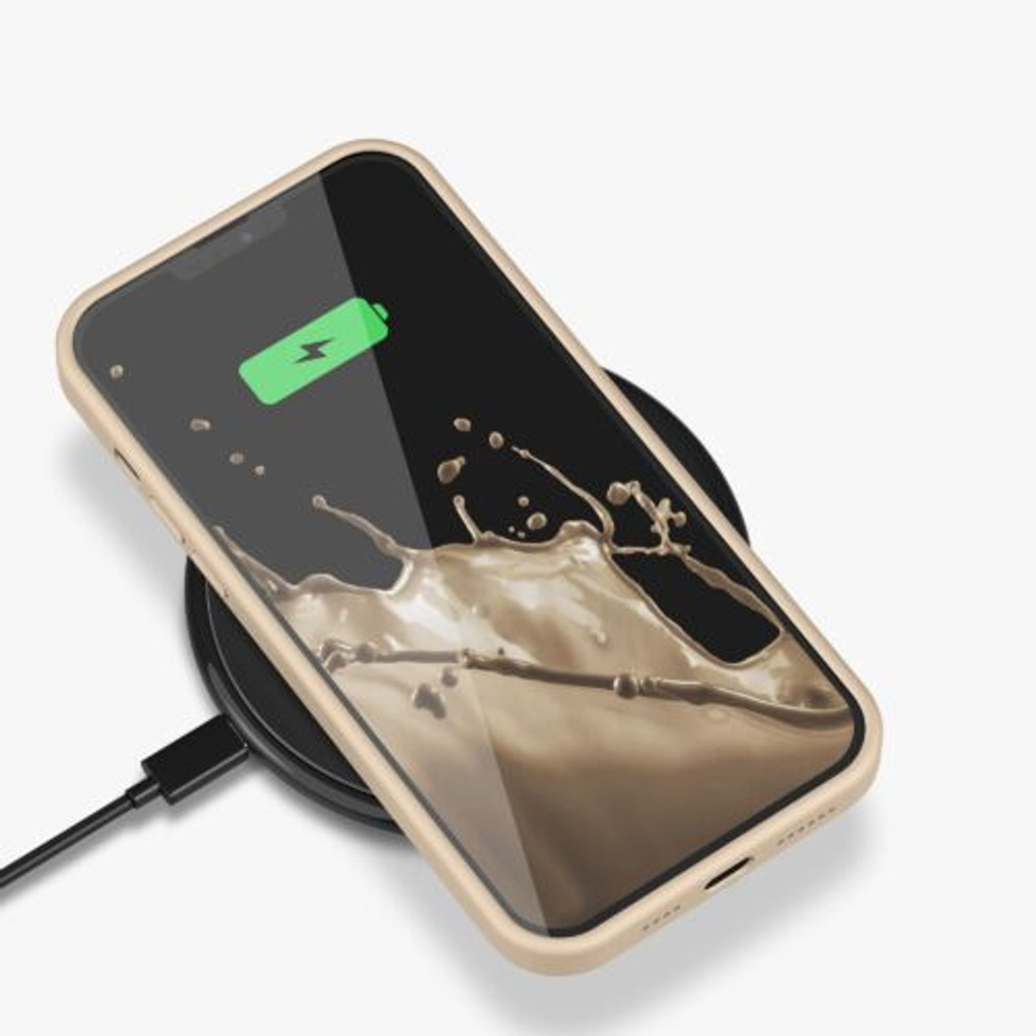 Husa pentru iPhone 13 Pro Max, Silicon, Crem, 55881.154 fotografia produsului View 11 L