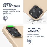 Husa pentru iPhone 13 Pro Max, Silicon, Crem, 55881.154 fotografia produsului View 4 S