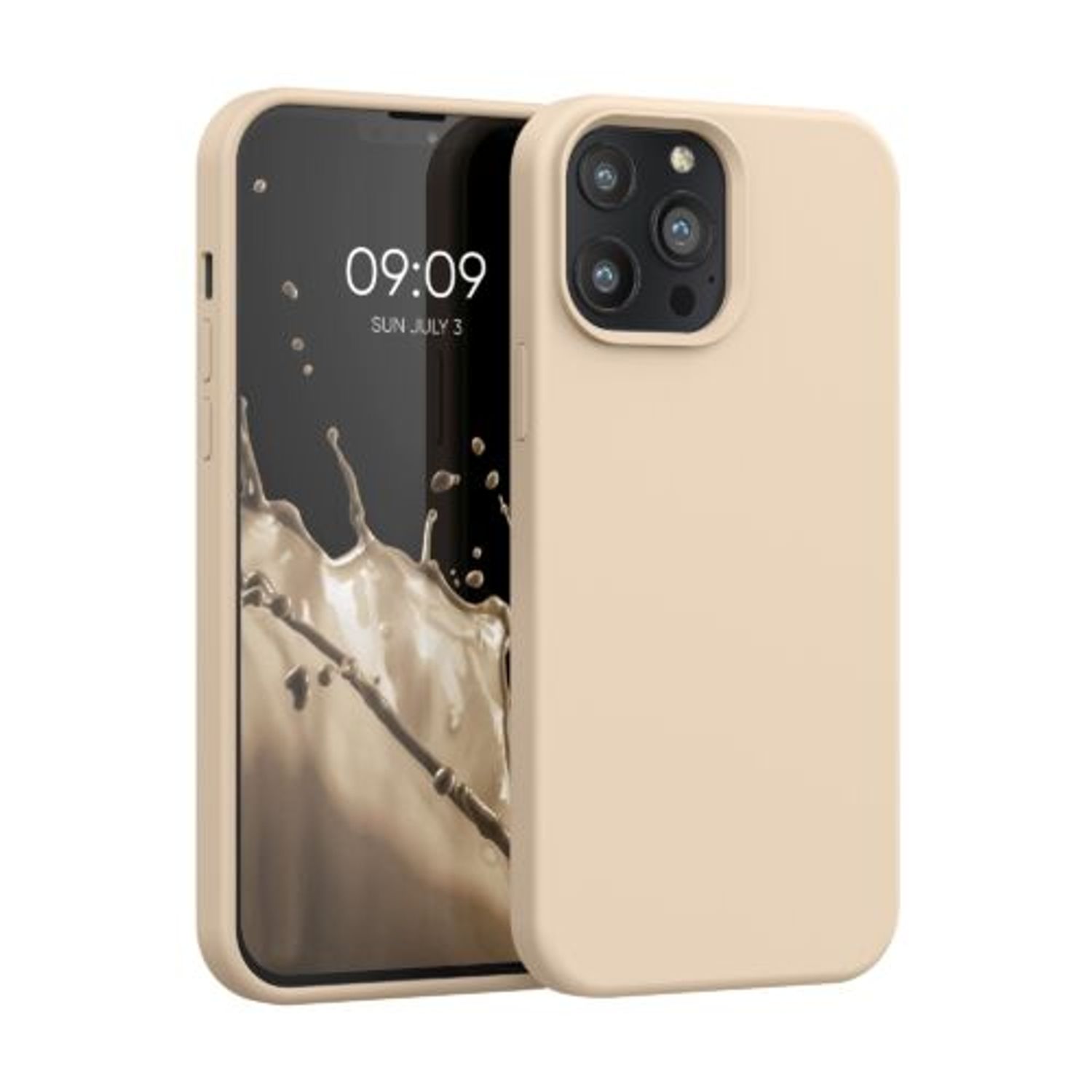 Husa pentru iPhone 13 Pro Max, Silicon, Crem, 55881.154 fotografia produsului