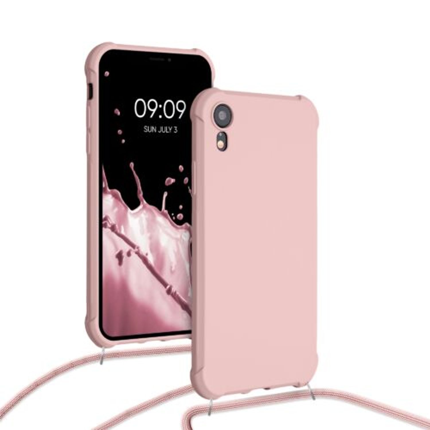 Husa pentru iPhone XR, Silicon, Roz, 49917.154 fotografia produsului View 5 L