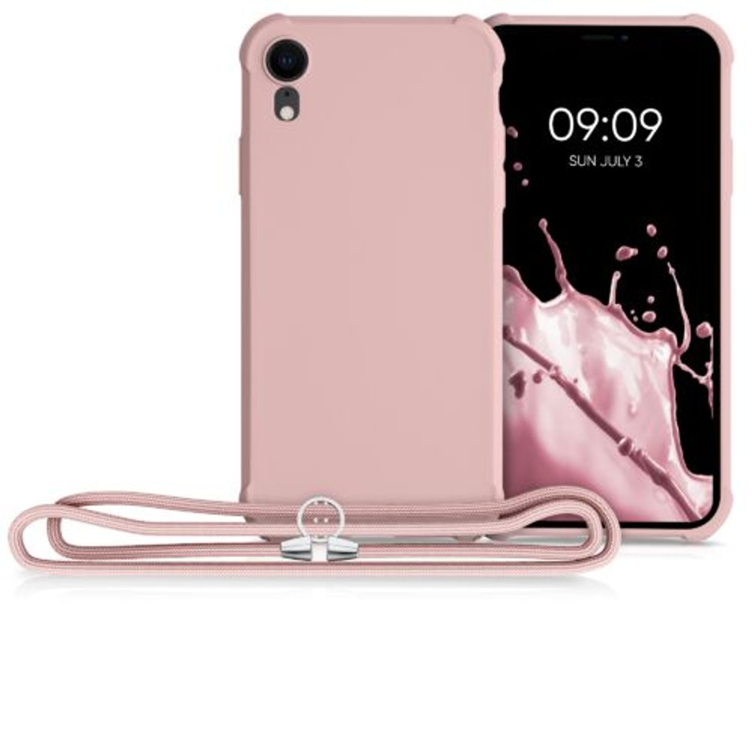 Husa pentru iPhone XR, Silicon, Roz, 49917.154 fotografia produsului View 8 L