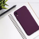 Husa pentru Apple iPhone XR, Silicon, Violet, 49983.187 fotografia produsului View 3 S