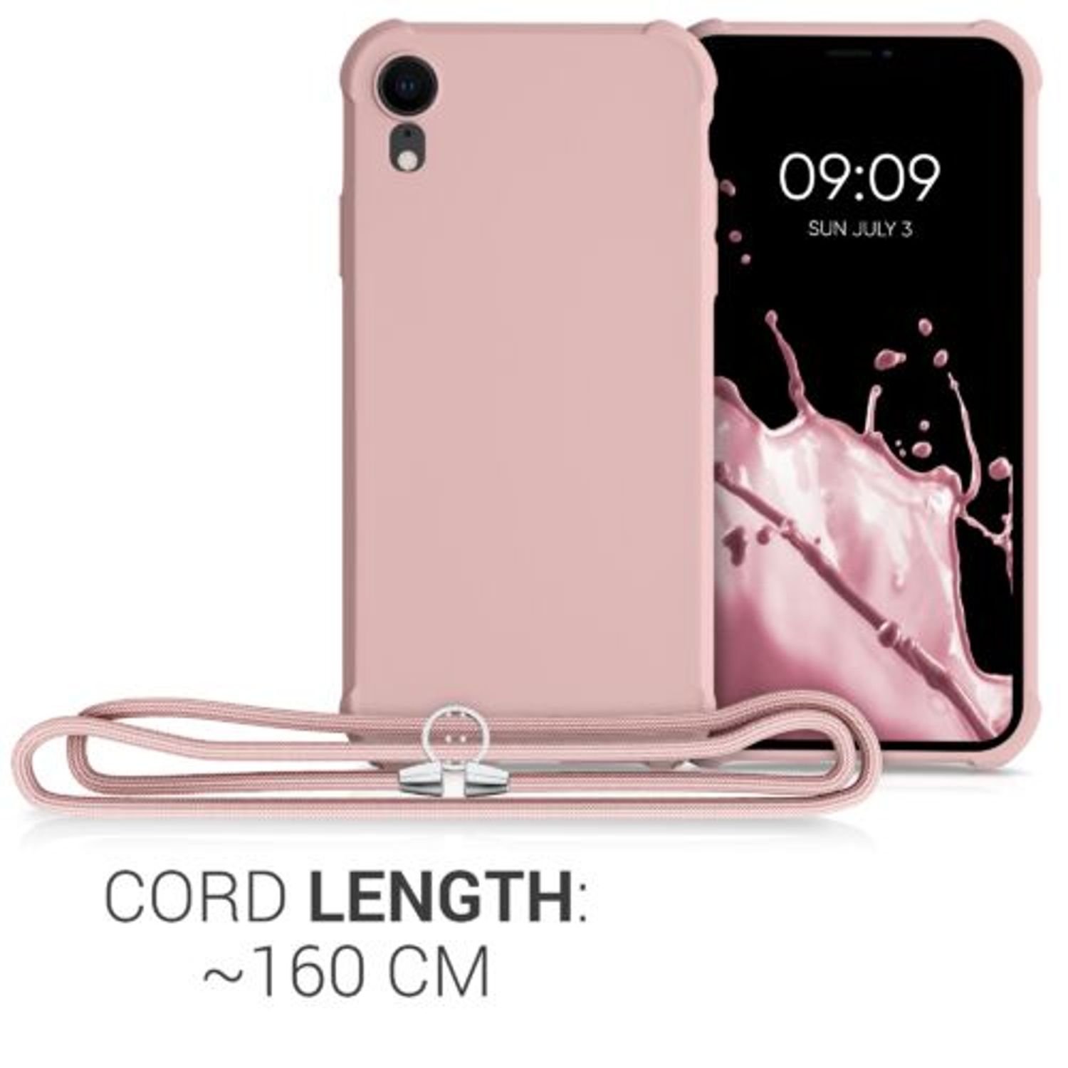 Husa pentru iPhone XR, Silicon, Roz, 49917.154 fotografia produsului View 4 L
