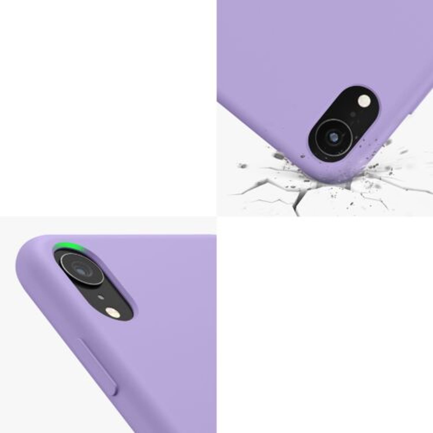 Husa pentru iPhone XR, Silicon, Mov, 45910.222 fotografia produsului View 9 L