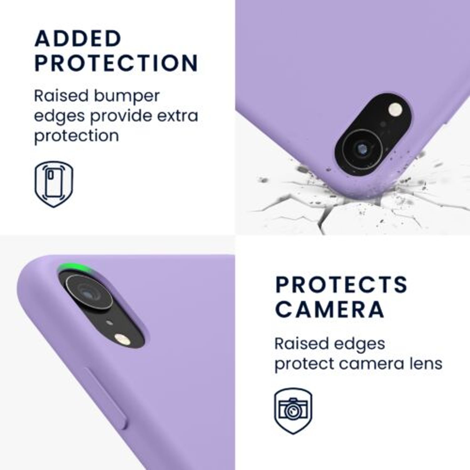 Husa pentru iPhone XR, Silicon, Mov, 45910.222 fotografia produsului View 4 L