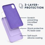 Husa pentru iPhone XR, Silicon, Mov, 45910.222 fotografia produsului View 3 S