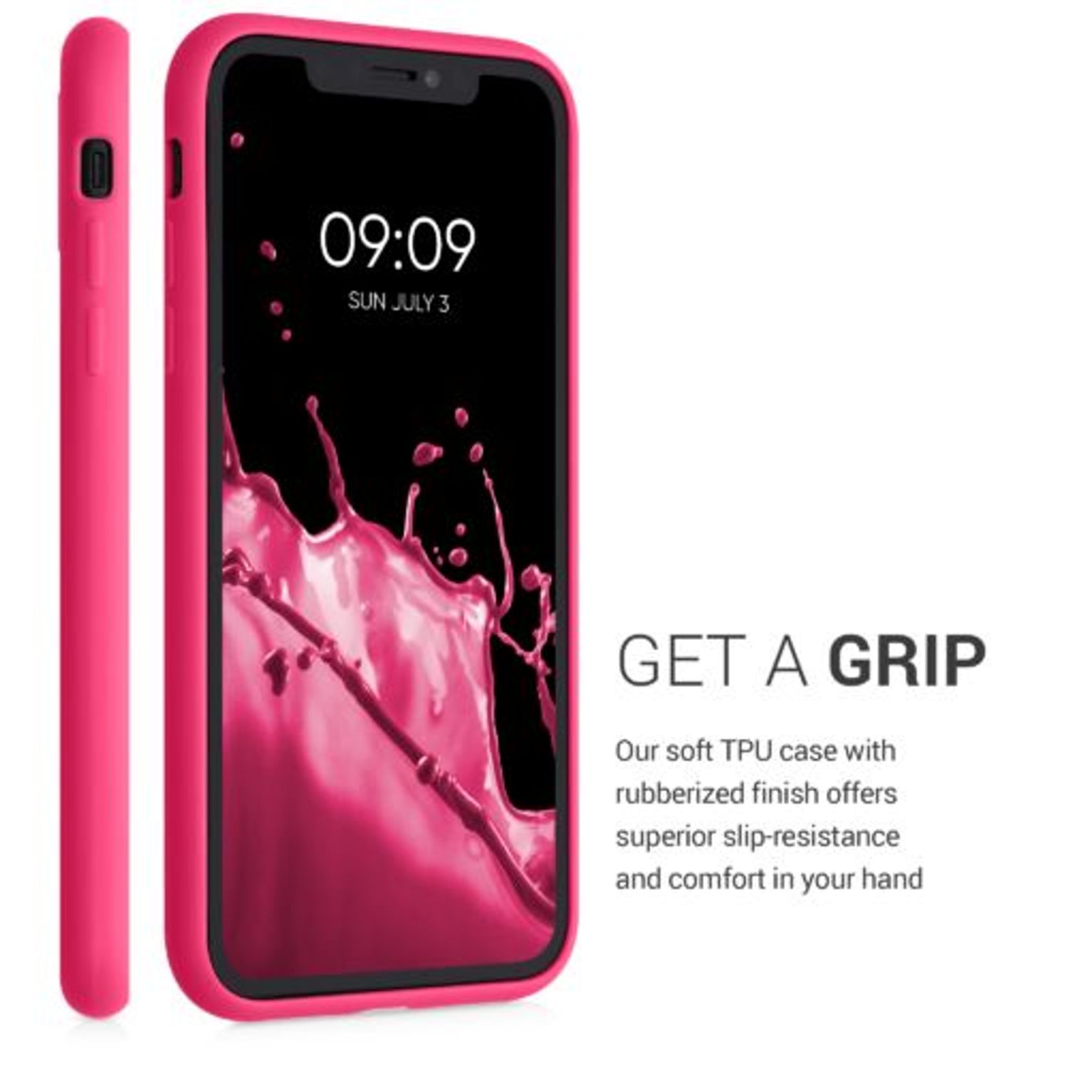 Husa pentru iPhone XR, Silicon, Roz, 49101.77 fotografia produsului View 5 L