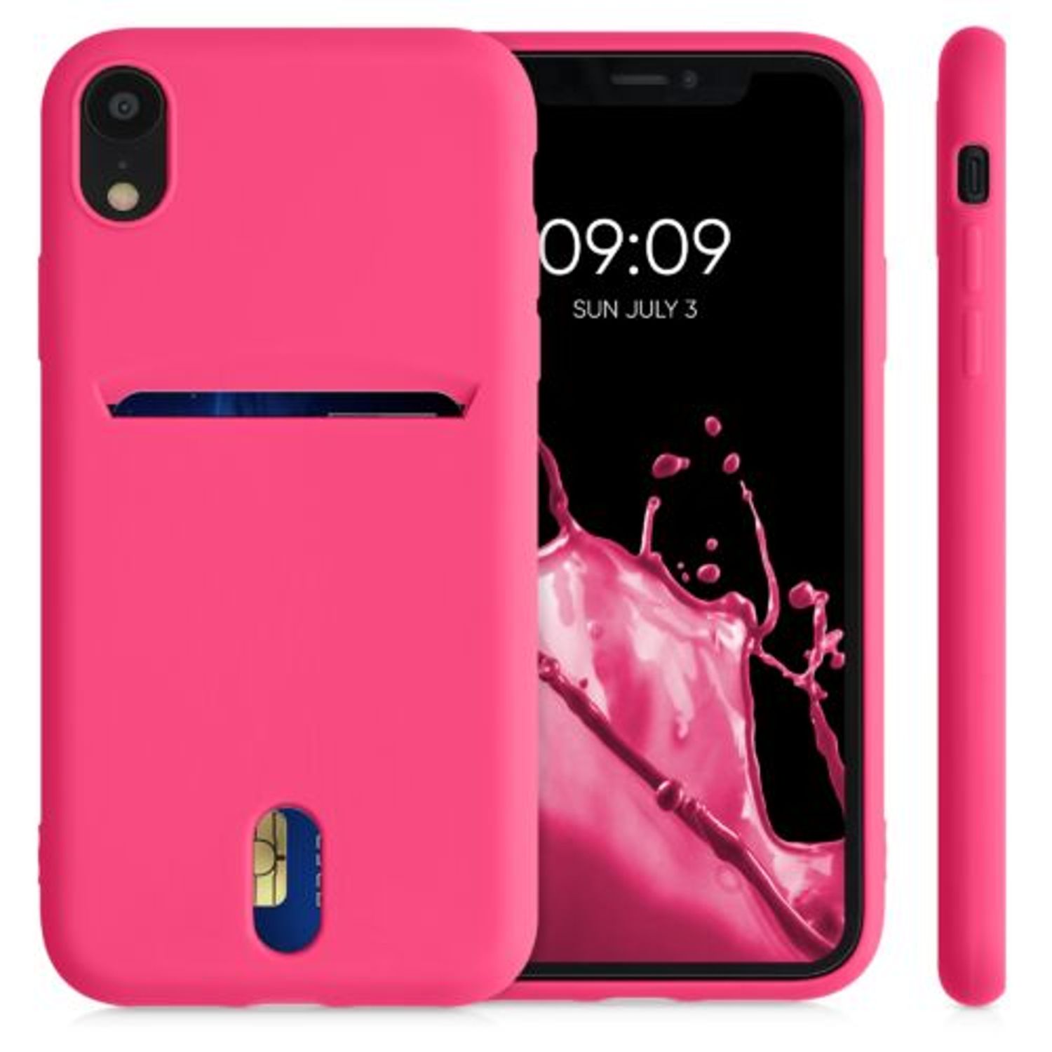 Husa pentru iPhone XR, Silicon, Roz, 49101.77 fotografia produsului View 2 L