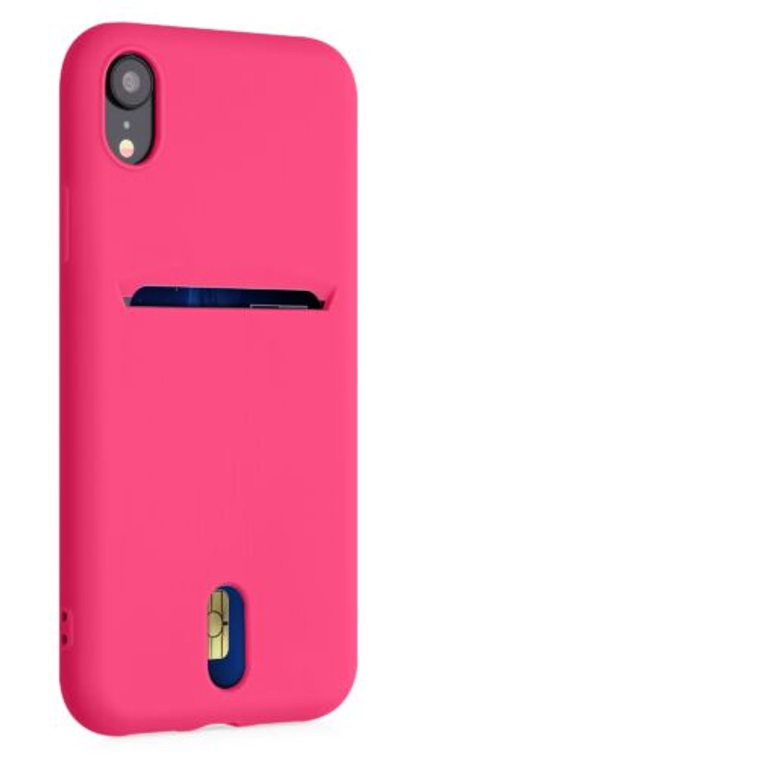 Husa pentru iPhone XR, Silicon, Roz, 49101.77 fotografia produsului View 8 L