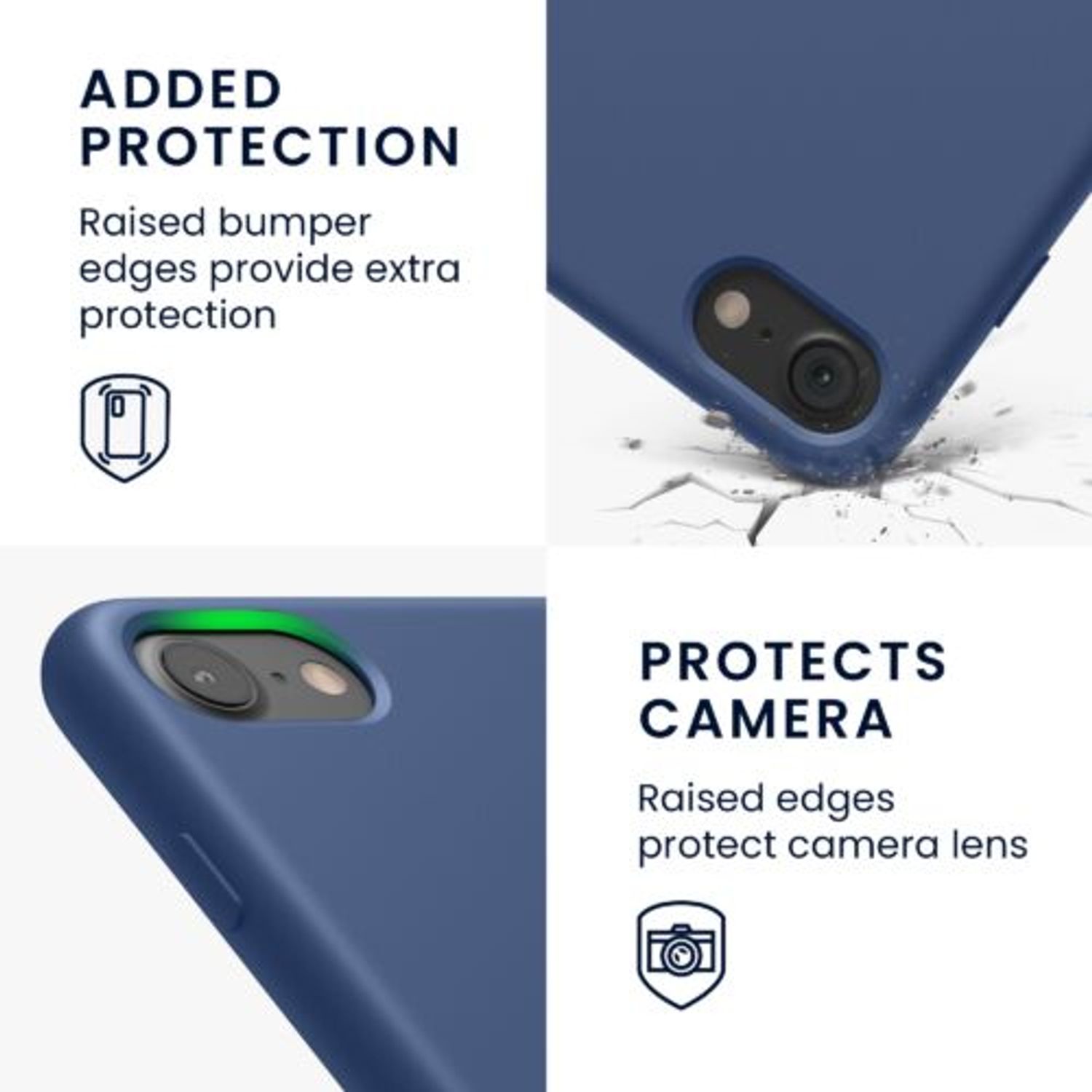 Husa pentru Apple iPhone 8/iPhone 7/iPhone SE 2, Silicon, Albastru, 40225.17 fotografia produsului View 4 L