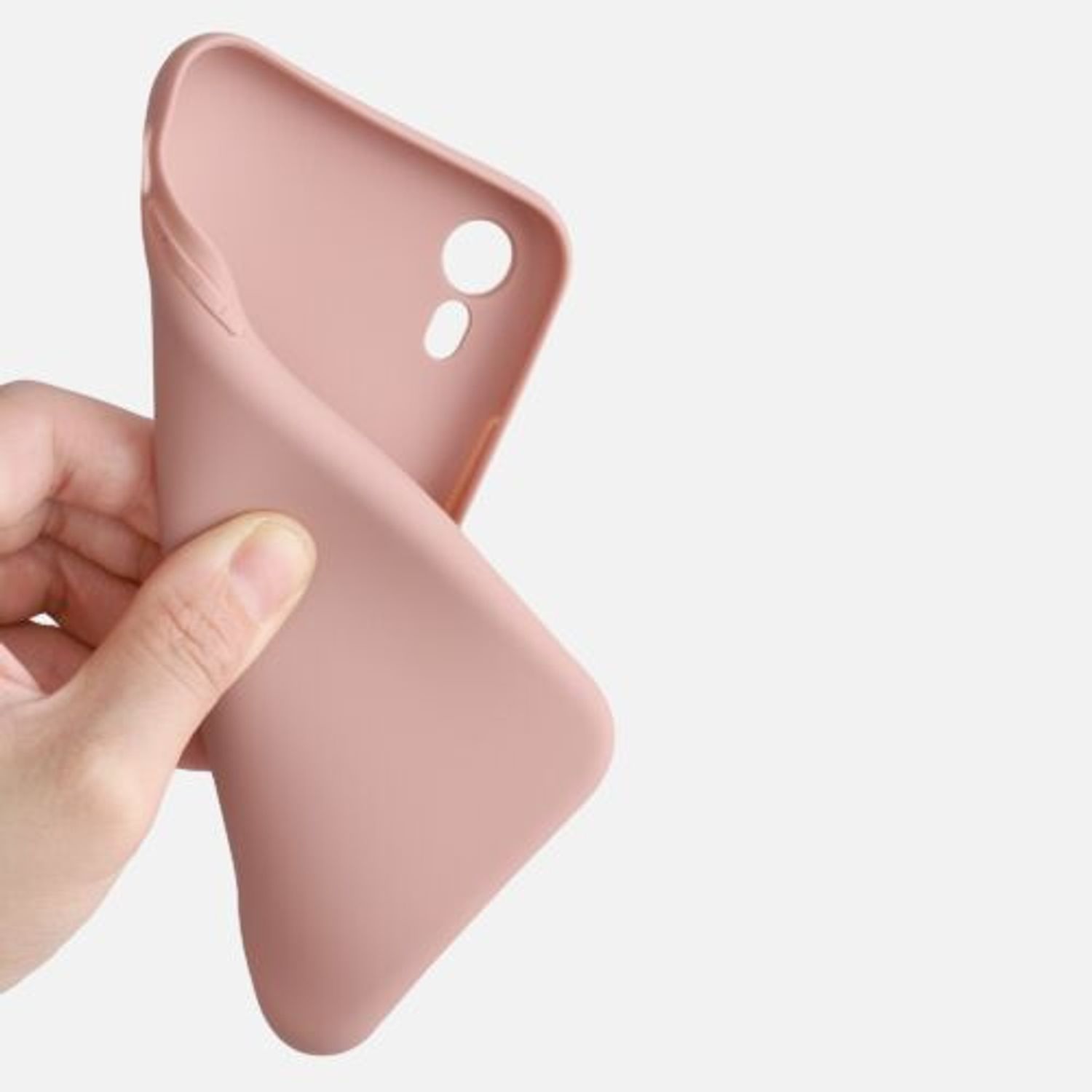 Husa pentru Apple iPhone XR, Silicon, Roz, 45907.193 fotografia produsului View 3 L