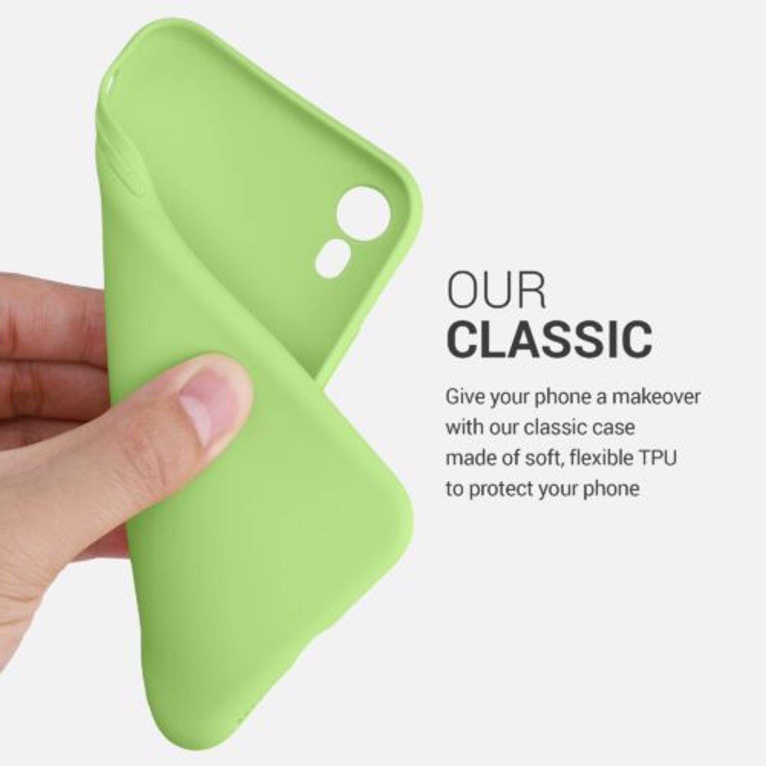 Husa pentru iPhone XR, Silicon, Verde, 45907.214 fotografia produsului View 4 L
