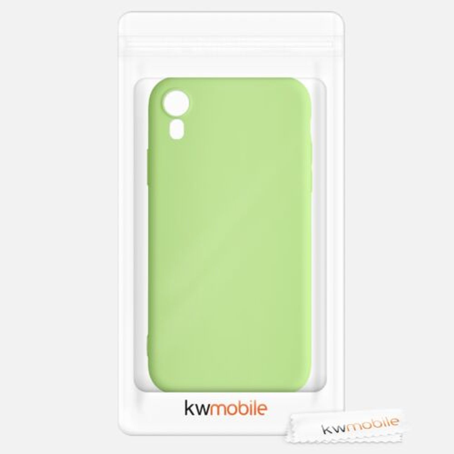 Husa pentru iPhone XR, Silicon, Verde, 45907.214 fotografia produsului View 7 L