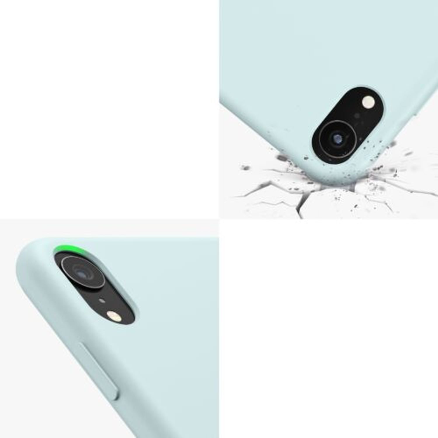 Husa pentru Apple iPhone XR, Silicon, Verde, 45910.71 fotografia produsului View 9 L